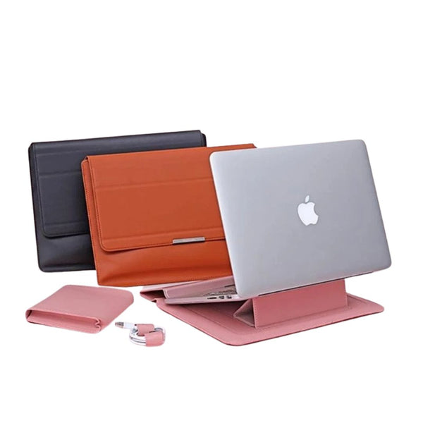 Transformable Vegan Leather Laptop Bag Set (Laptop Stand) - Girlboss